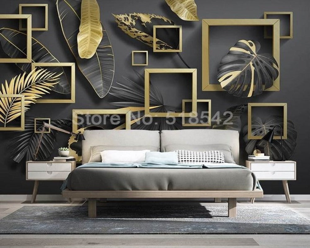 3D Wallpaper Mystic Feather Squares